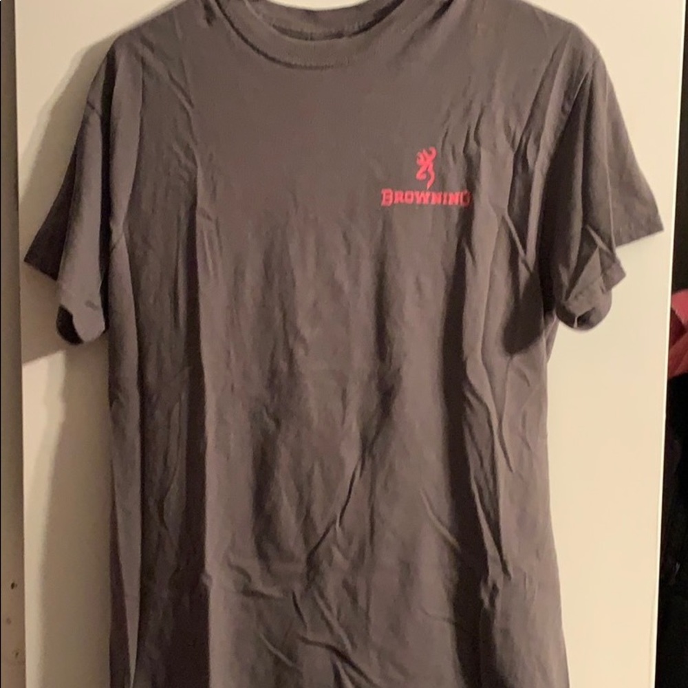Gray and Pink Browning shirt
